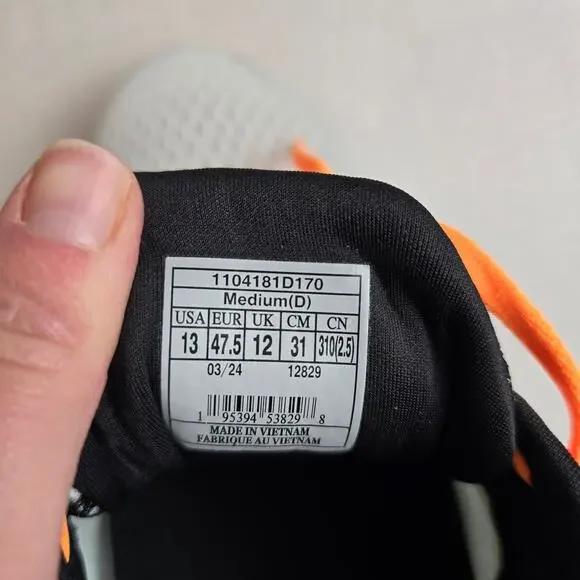 Brooks Ghost 16 Mens Size 13 Road Running Shoes Sneakers White Illusion Coral